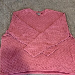 Eddie Bauer maroon quilted light-weight shirt